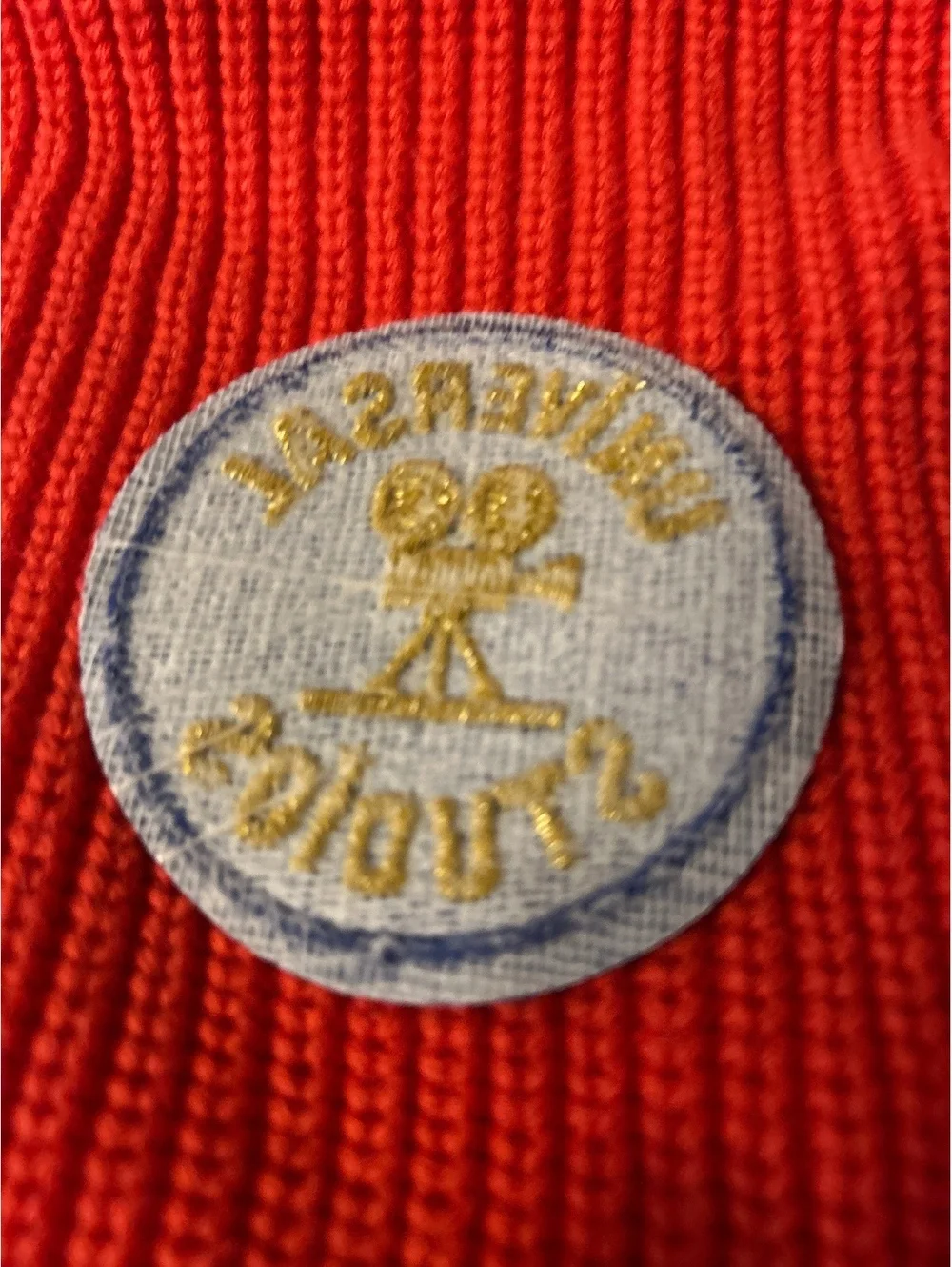 Universal Studios Embroidered Blue and Gold Patch